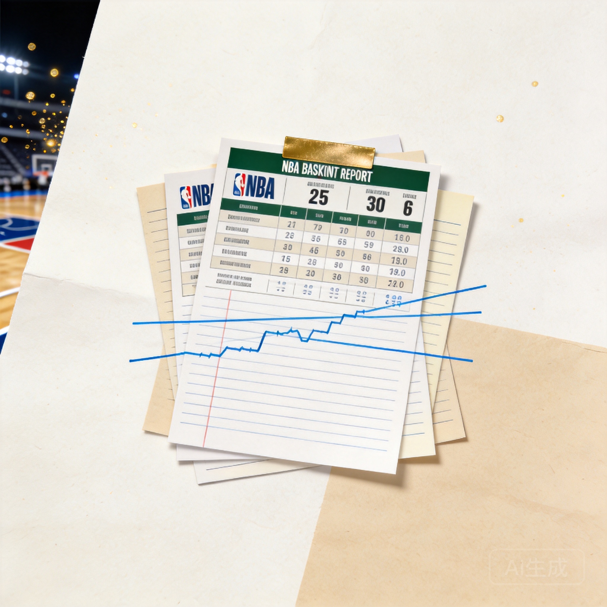 NBA赛况阅读球探网主题插画